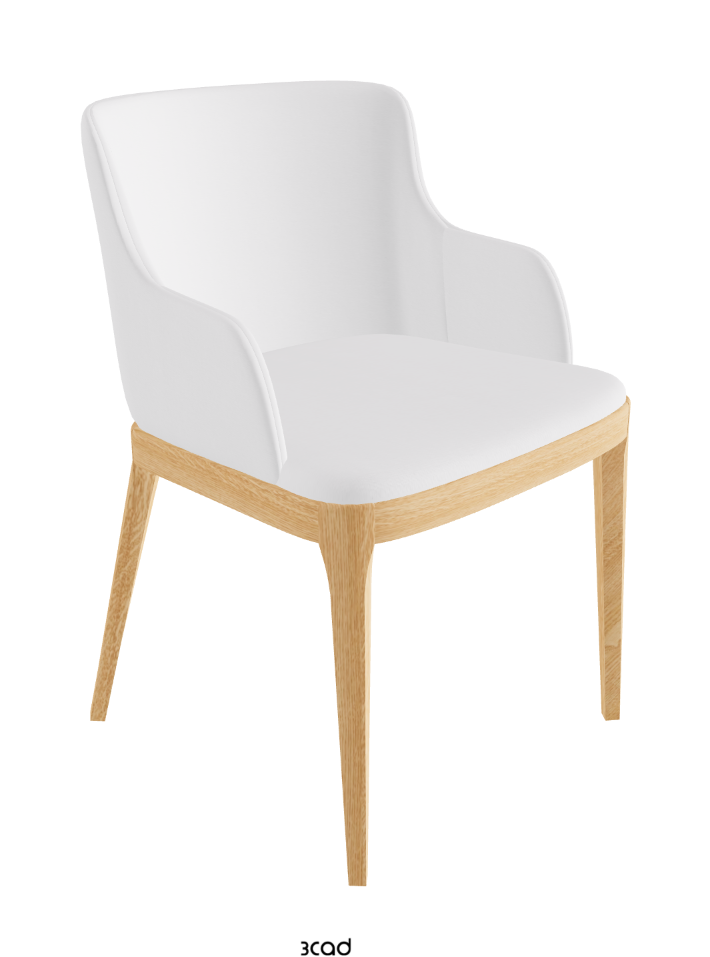 Magda Dining Armchair_Natural Ashwood_Fabric_B920
