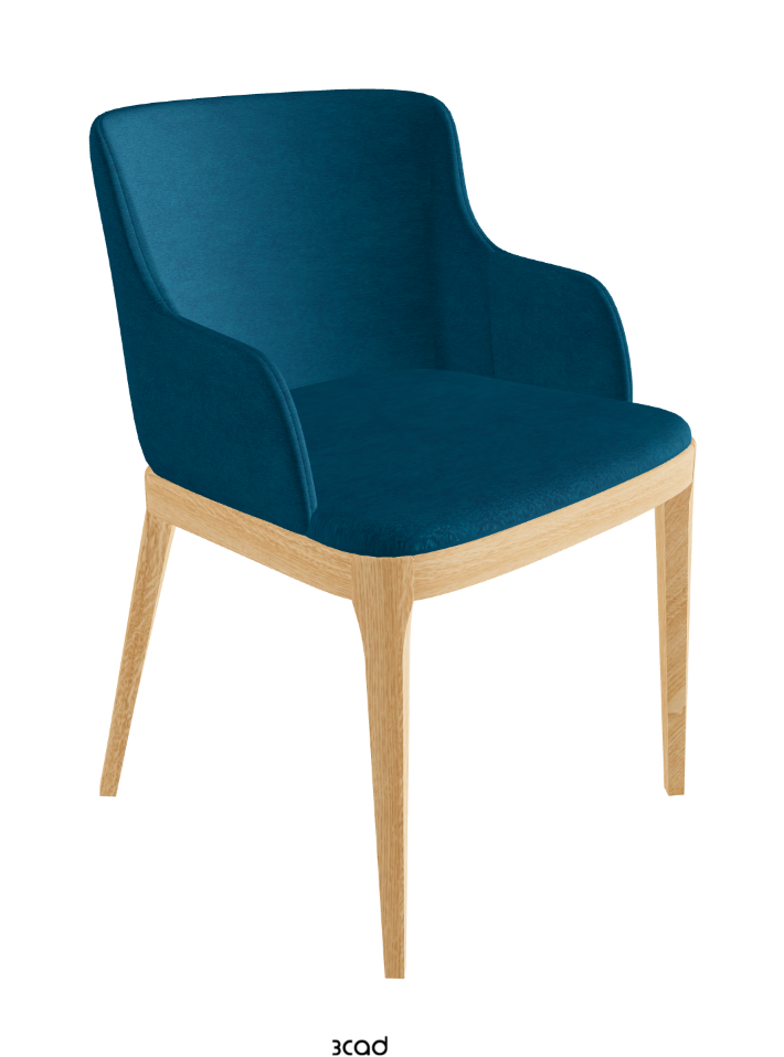 Magda Dining Armchair_Natural Ashwood_Fabric_B928