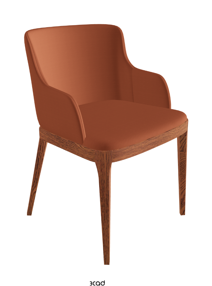 Magda Dining Armchair_Canaletto Walnut Stained Ashwood_Glove Soft Leather_Barrique