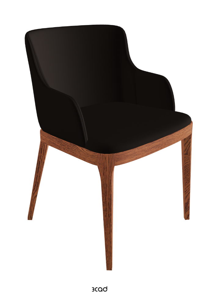 Magda Dining Armchair_Canaletto Walnut Stained Ashwood_Soft Leather_Moka