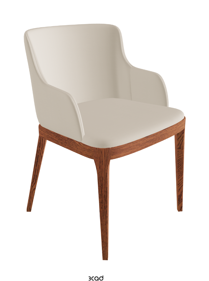 Magda Dining Armchair_Canaletto Walnut Stained Ashwood_Soft Leather_Cashmere