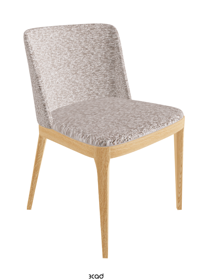 Magda Dining Chair_Natural Ashwood_Fabric_B242