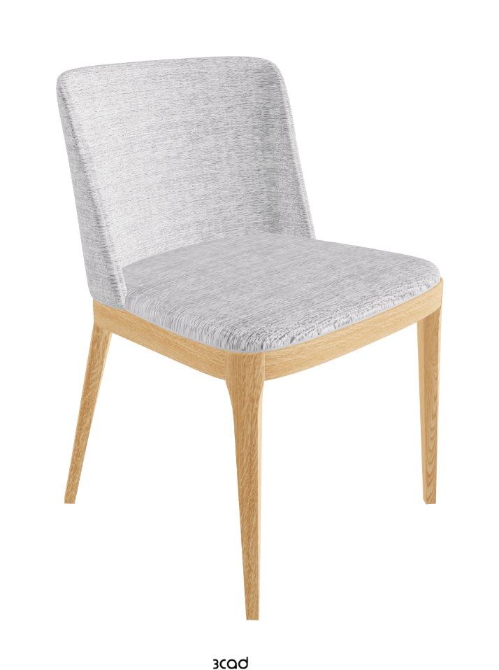 Magda Dining Chair_Natural Ashwood_Fabric_B810