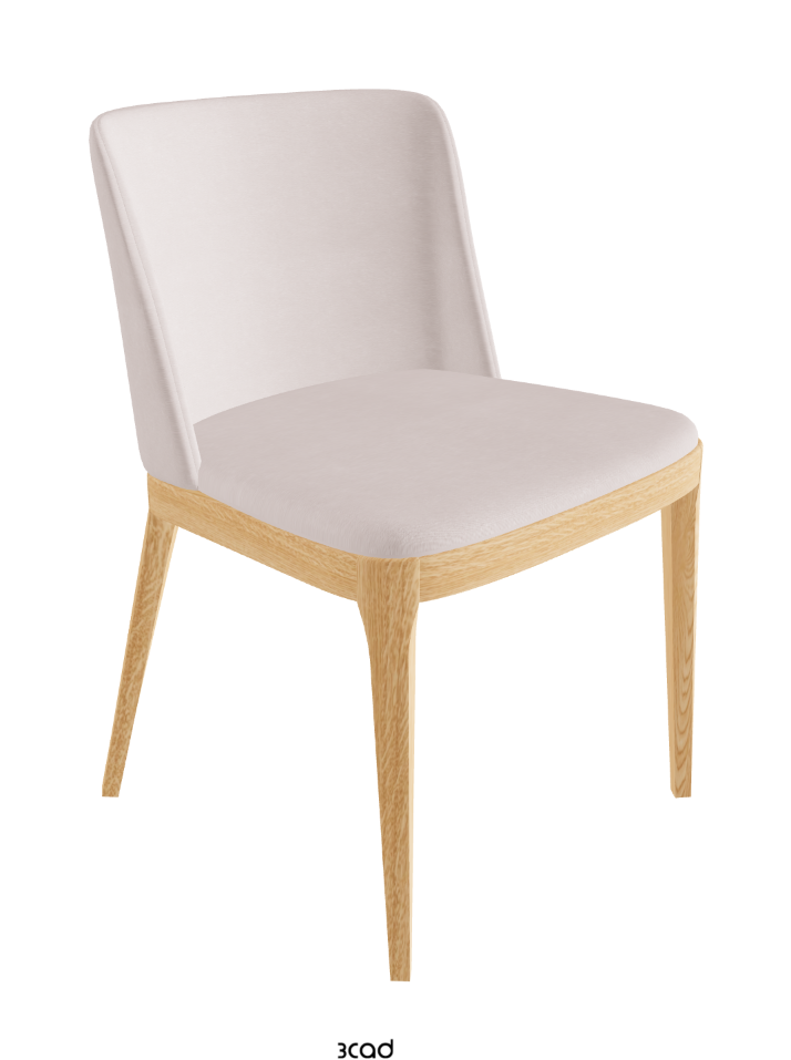 Magda Dining Chair_Natural Ashwood_Fabric_B923