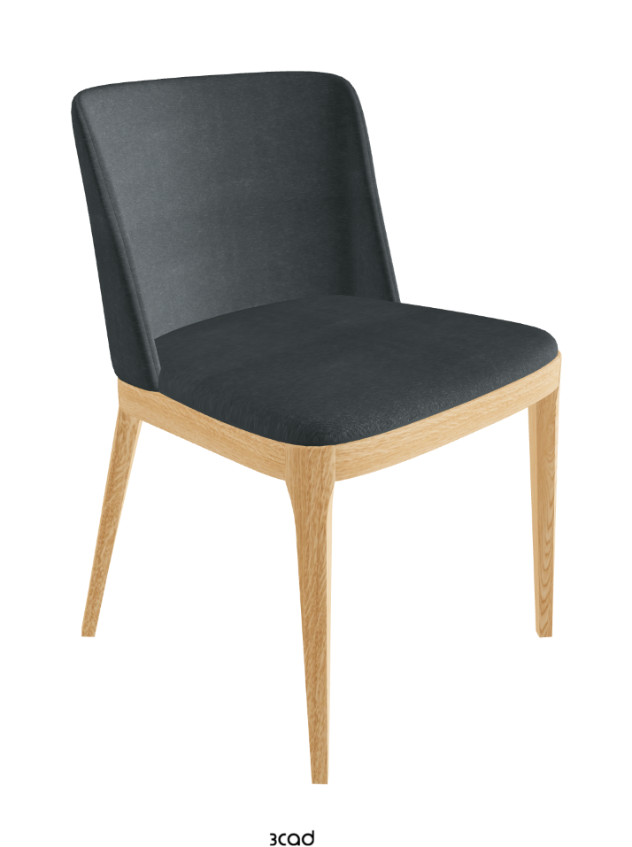 Magda Dining Chair_Natural Ashwood_Fabric_B927