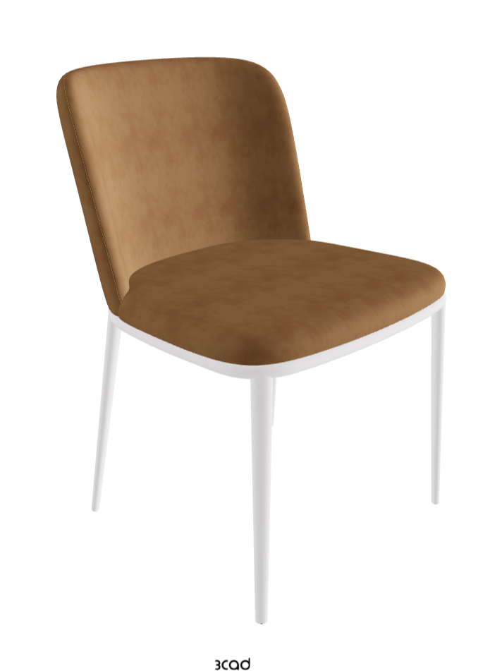 Magda ML Dining Chair_Pearl Embossed_Micro Nubuk_Almond