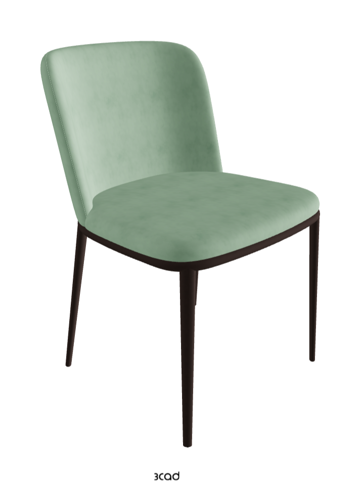 Magda ML Dining Chair_Bronze Embossed_Micro Nubuk_Mint