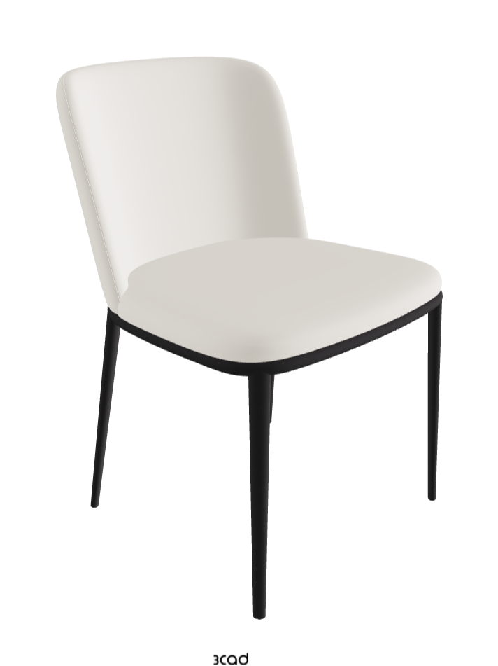 Magda ML Dining Chair_Black Embossed_Glove Soft Leather_Dover