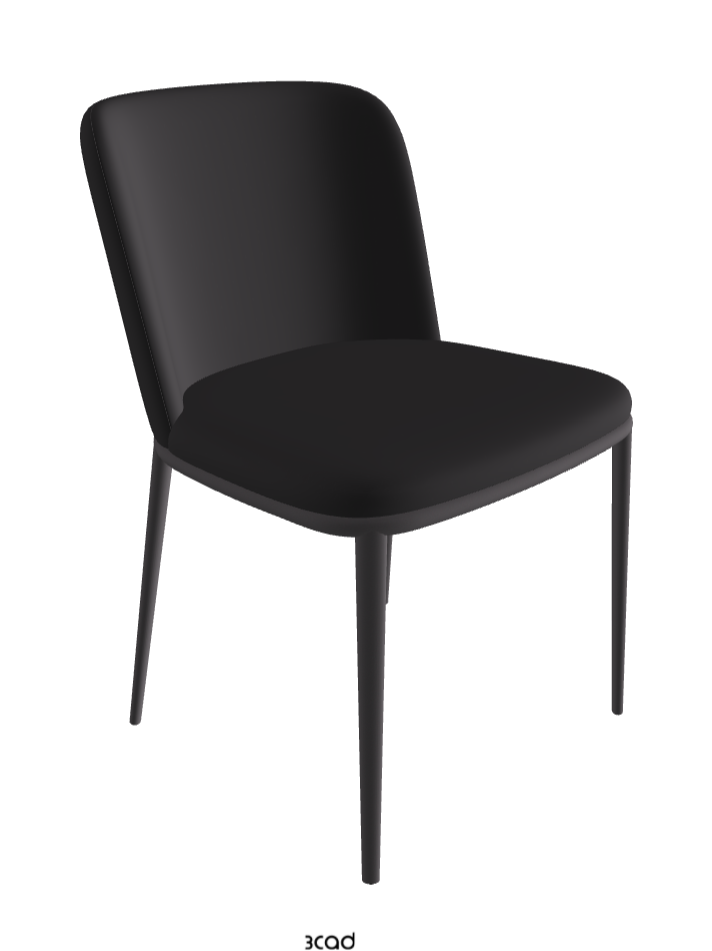 Magda ML Dining Chair_Graphite Embossed_Glove Soft Leather_Hornet