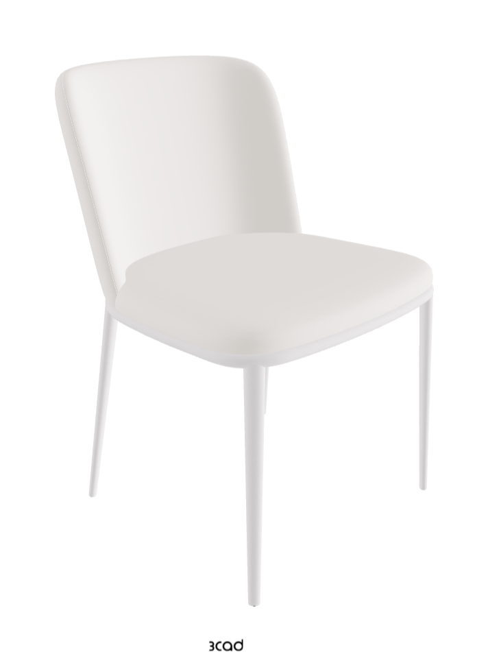 Magda ML Dining Chair_Pearl Embossed_Soft Leather_Oyster