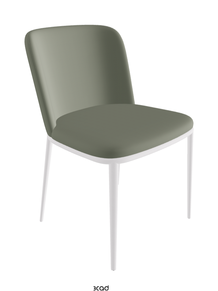 Magda ML Dining Chair_Pearl Embossed_Soft Leather_Cenere