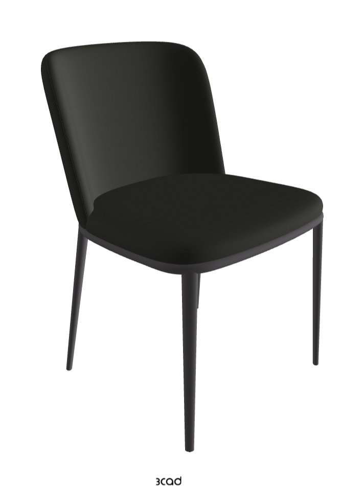 Magda ML Dining Chair_Graphite Embossed_Soft Leather_Smoke