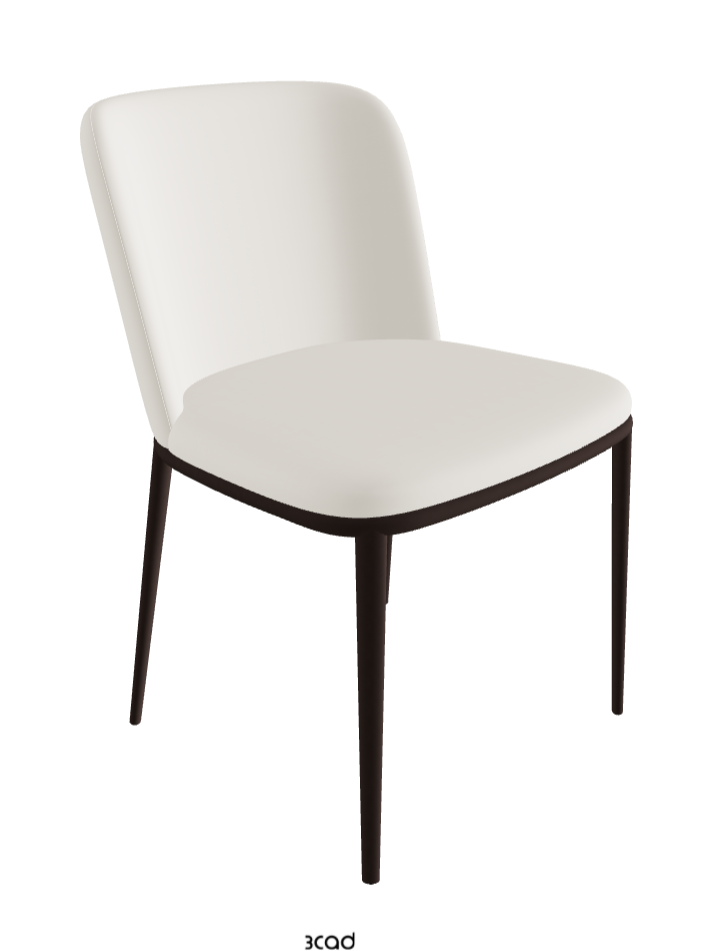 Magda ML Dining Chair_Bronze Embossed_Synthetic Leather_Lino