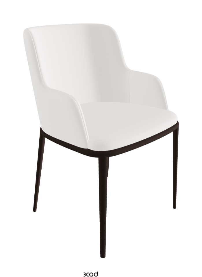 Magda ML Dining Armchair_Bronze Embossed_Soft Leather_Palladio