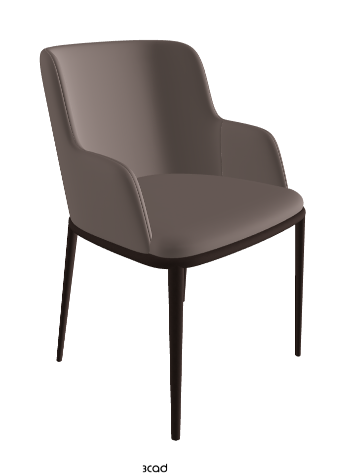Magda ML Dining Armchair_Bronze Embossed_Soft Leather_Castoro