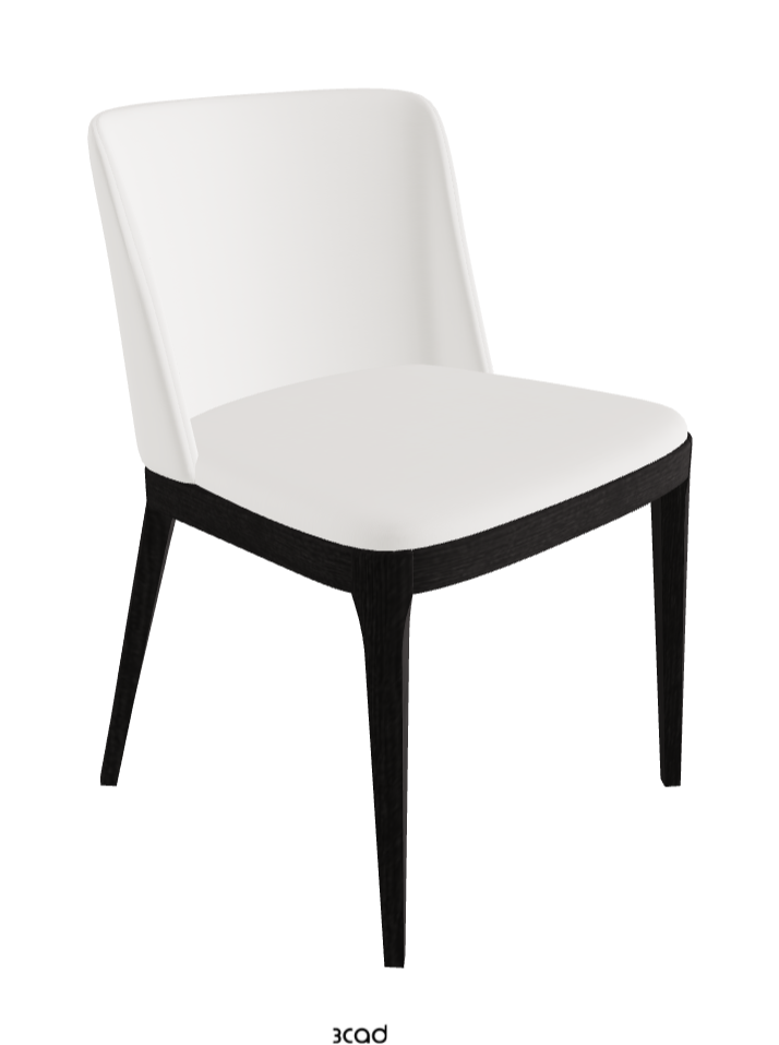 Magda Dining Chair_Open Pore Matt Black Ashwood_Soft Leather_Palladio