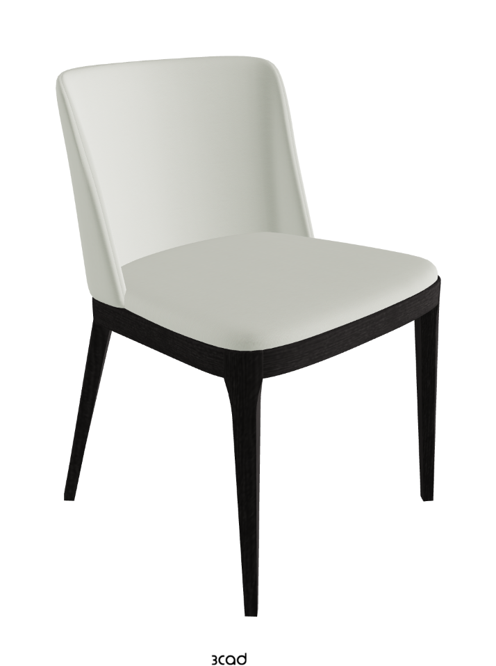Magda Dining Chair_Open Pore Matt Black Ashwood_Soft Leather_Artico