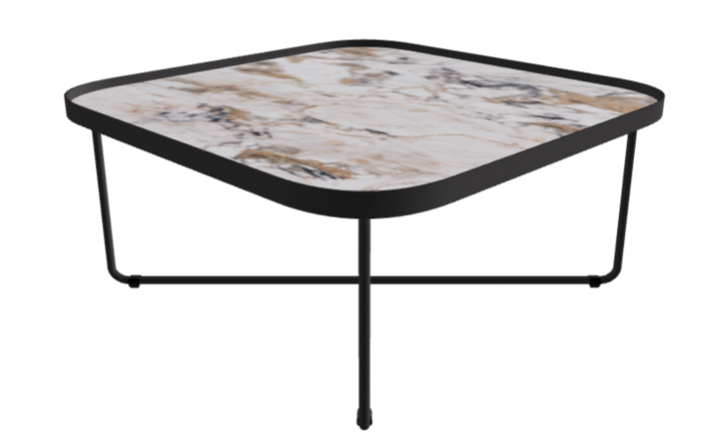 Cattelan Italia Benny Keramik Coffee Table ◻60x60x28h