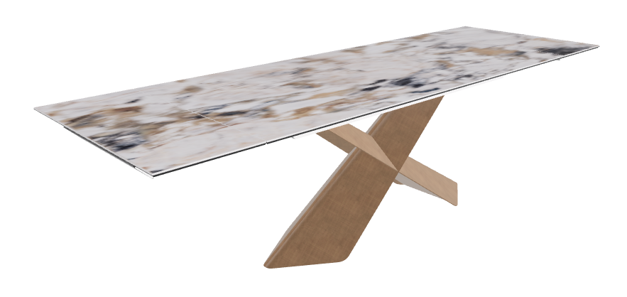 Cattelan Italia Tyron Keramik Drive Rectangular Extendible Dining Table – 182→258x90x74h