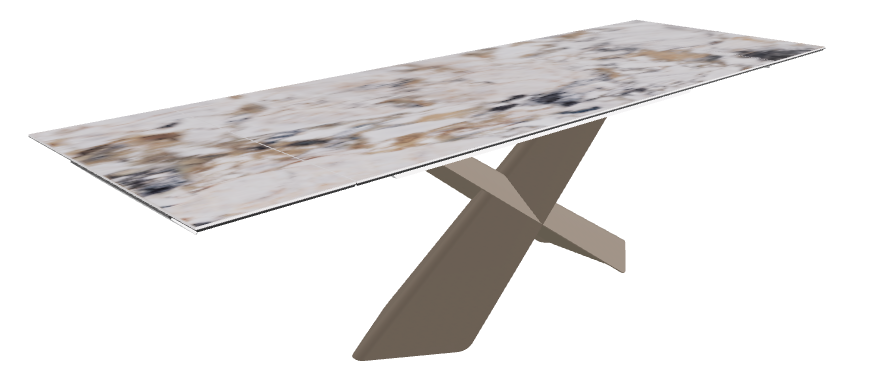 Cattelan Italia Tyron Keramik Drive Rectangular Extendible Dining Table – 182→258x90x74h