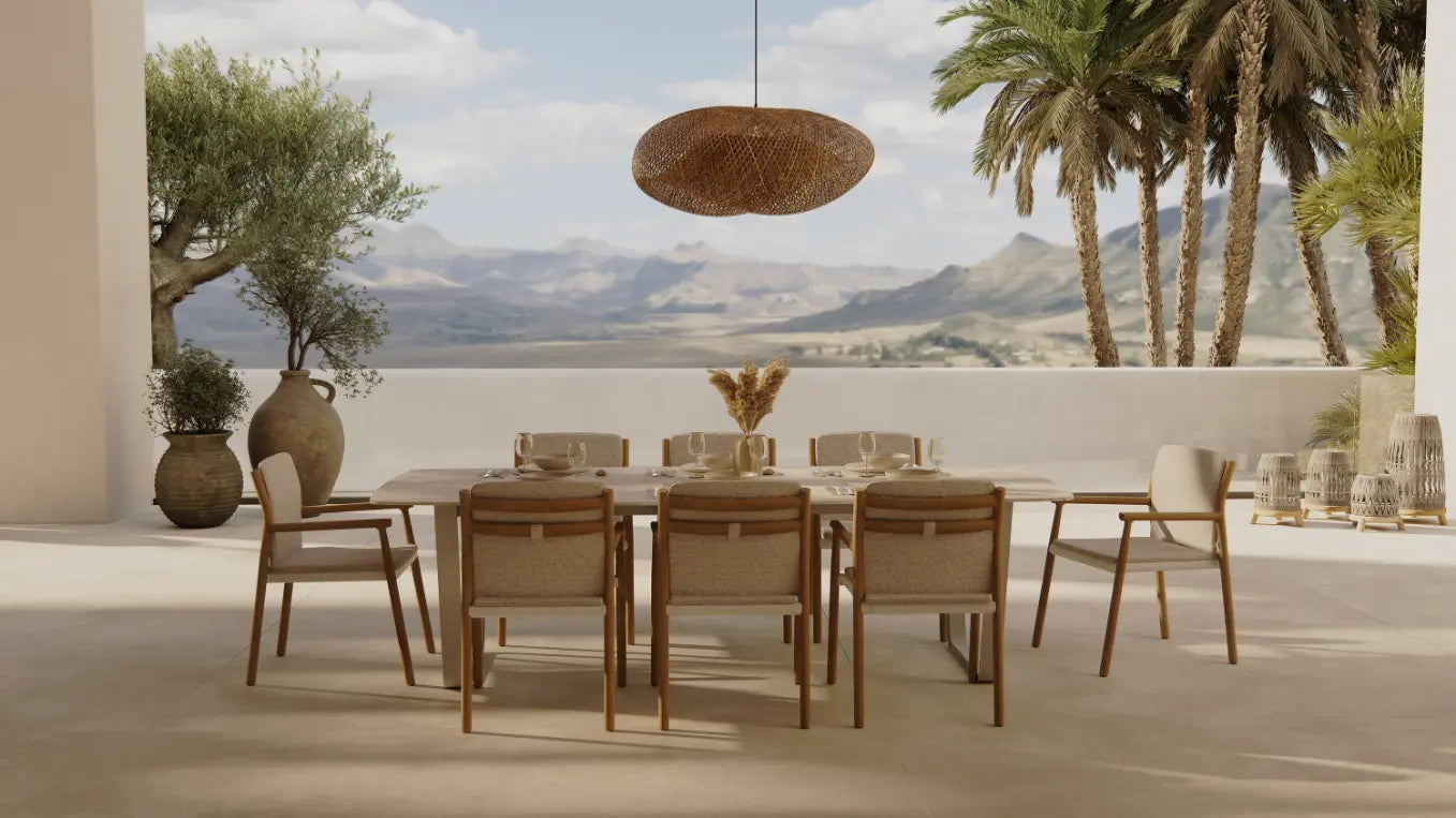 Manutti Air Dining Table 264 × 118 × 73h cm