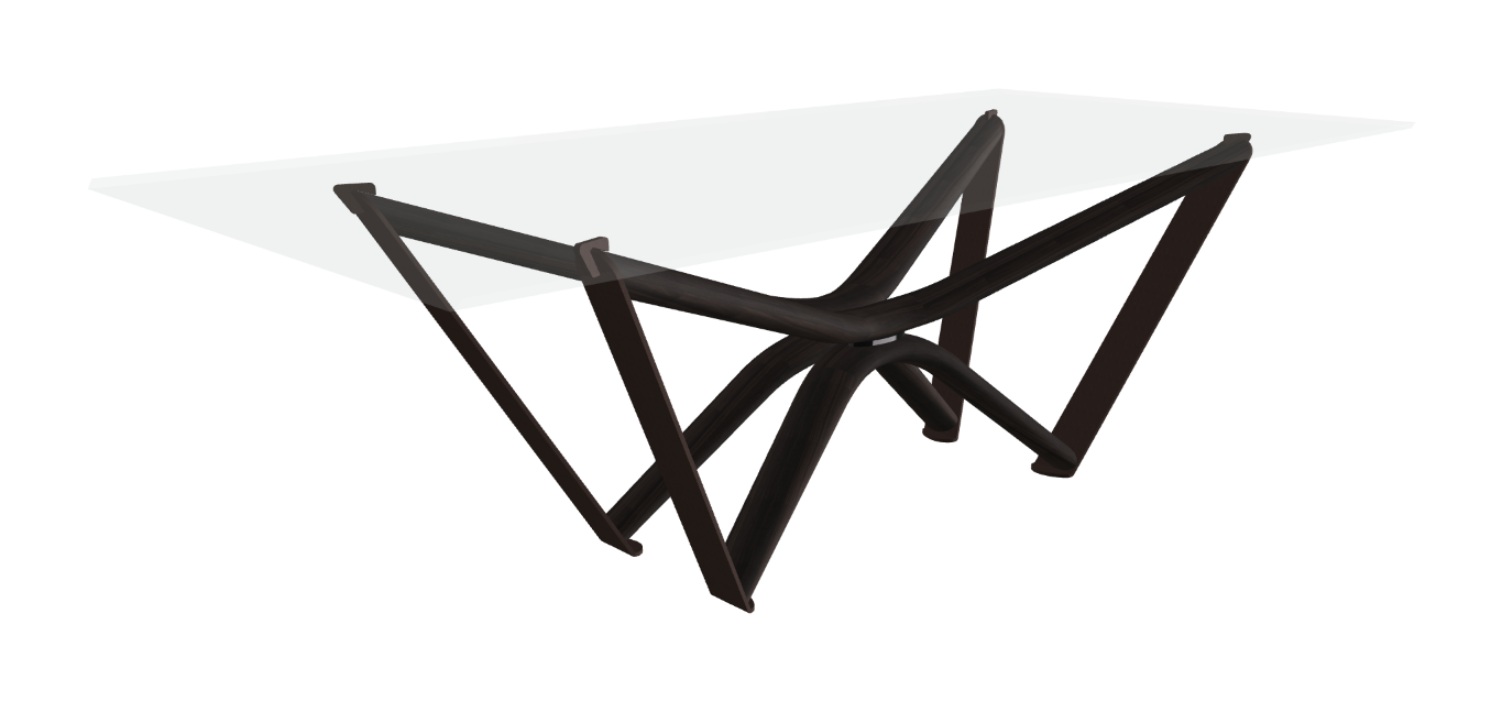 240x120x75.5h Rectangle Shaped_Bevelled Extra Clear Glass_Bevelled Extra Clear Glass_Burned Oak Ashwood_Bronze Embossed