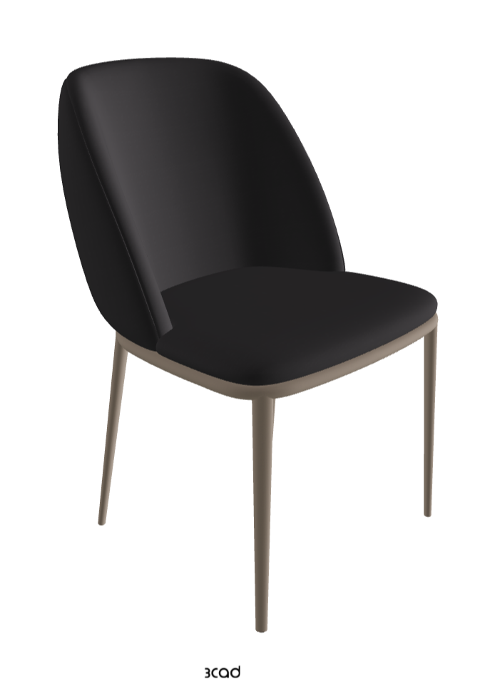 Mariel ML Dining Chair_Titanium Embossed_Glove Soft Leather_Hornet