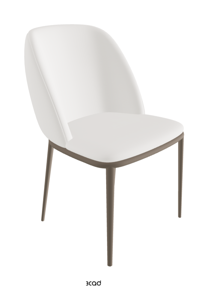 Mariel ML Dining Chair_Titanium Embossed_Soft Leather_Palladio