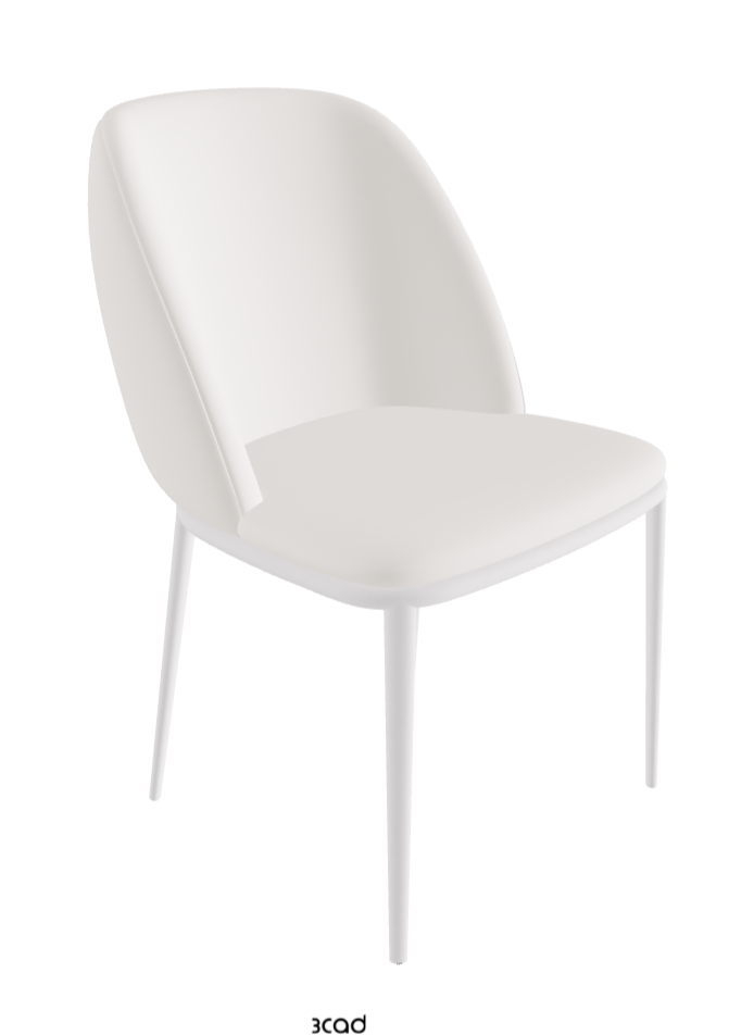 Mariel ML Dining Chair_Pearl Embossed_Soft Leather_Oyster