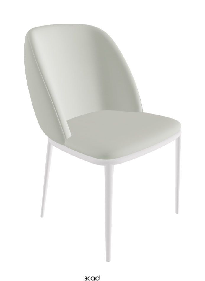 Mariel ML Dining Chair_Pearl Embossed_Soft Leather_Artico