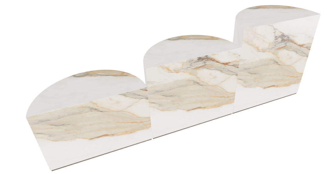 Cattelan Italia Domingo Coffee Table Set of 3 50x25