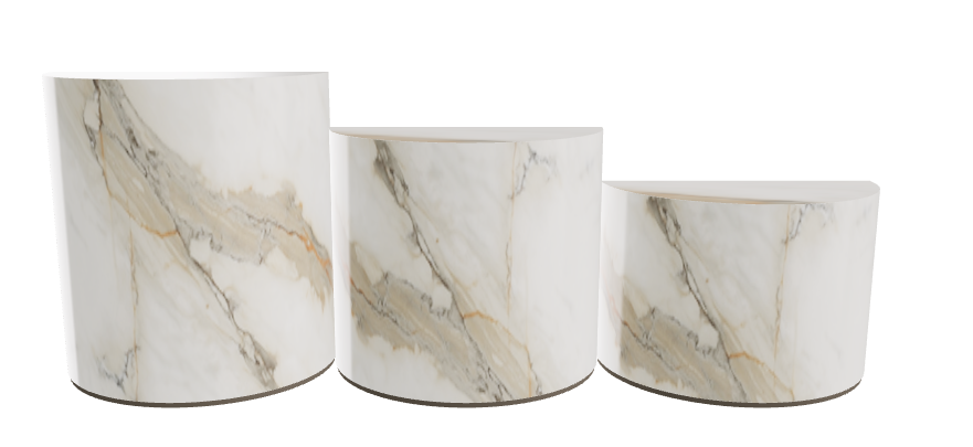 Cattelan Italia Domingo Coffee Table Set of 3 50x25