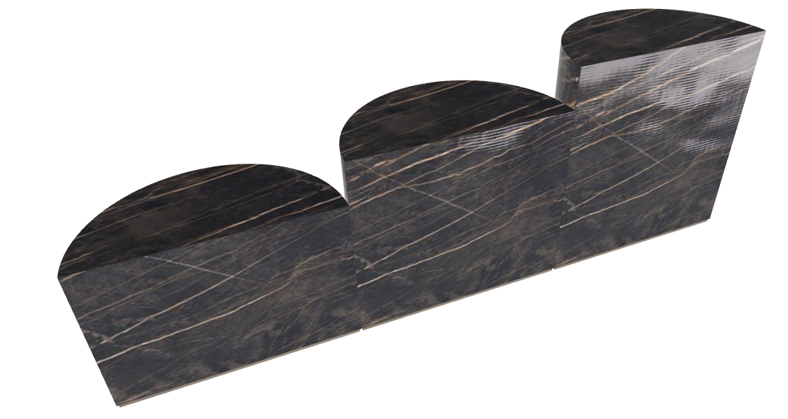 Cattelan Italia Domingo Coffee Table Set of 3 50x25