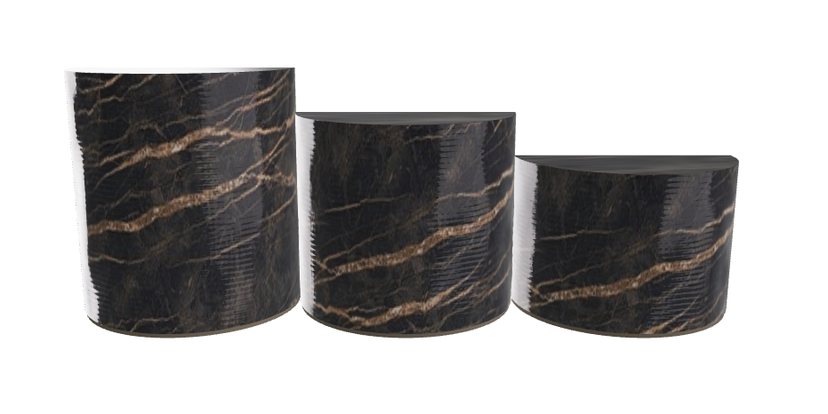 Cattelan Italia Domingo Coffee Table Set of 3 50x25