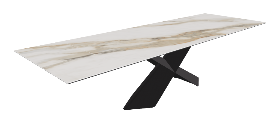 Cattelan Italia Tyron Keramik Drive Rectangular Extendible Dining Table – 200→294x106x74h