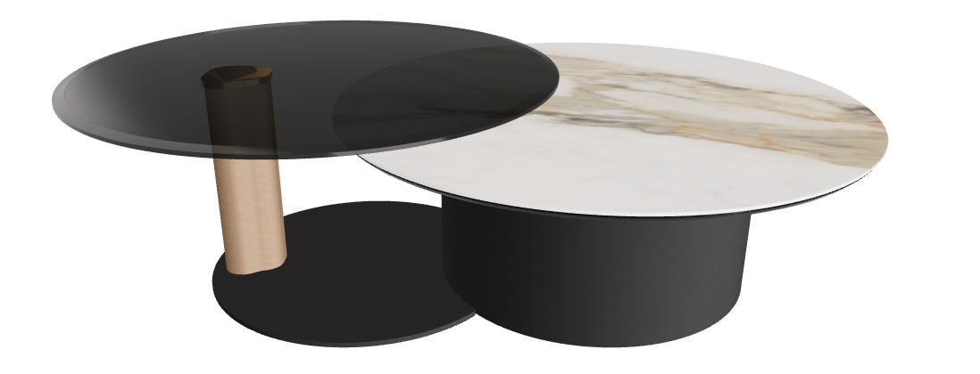 Cattelan Italia ARENA Keramik Bond Coffee Table ø100/179x42h