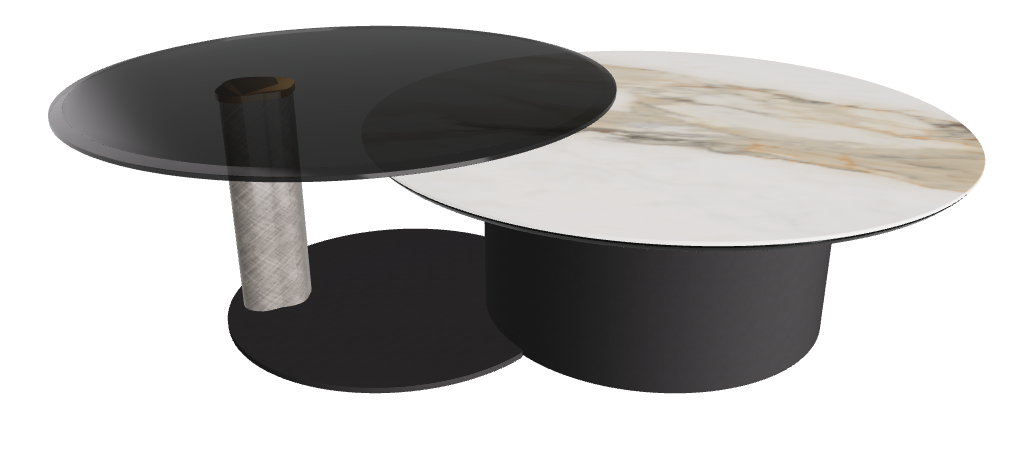 Cattelan Italia ARENA Keramik Bond Coffee Table ø100/179x42h