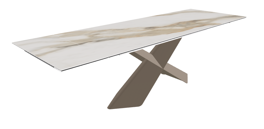 Cattelan Italia Tyron Keramik Drive Rectangular Extendible Dining Table – 182→258x90x74h