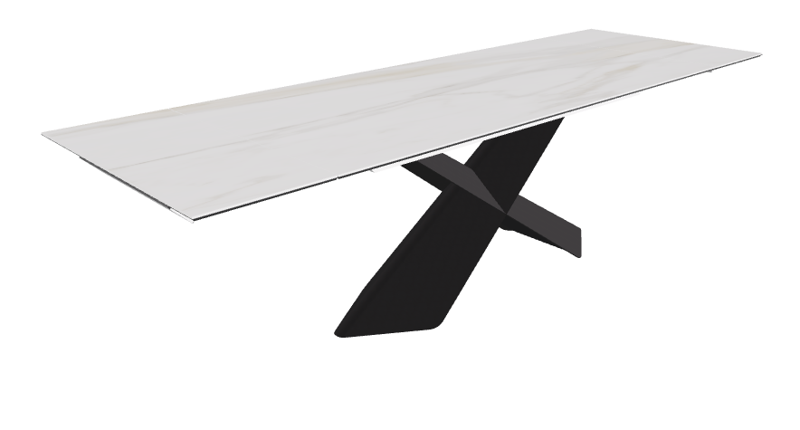 Cattelan Italia Tyron Keramik Drive Rectangular Extendible Dining Table – 182→258x90x74h