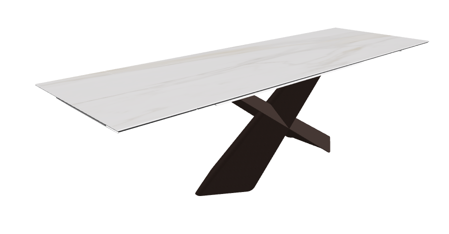 Cattelan Italia Tyron Keramik Drive Rectangular Extendible Dining Table – 182→258x90x74h
