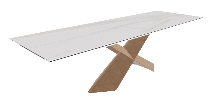 Cattelan Italia Tyron Keramik Drive Rectangular Extendible Dining Table – 182→258x90x74h