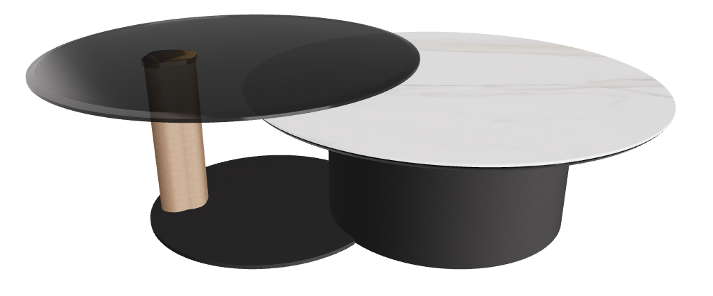 Cattelan Italia ARENA Keramik Bond Coffee Table ø100/179x42h