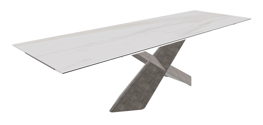 Cattelan Italia Tyron Keramik Drive Rectangular Extendible Dining Table – 182→258x90x74h