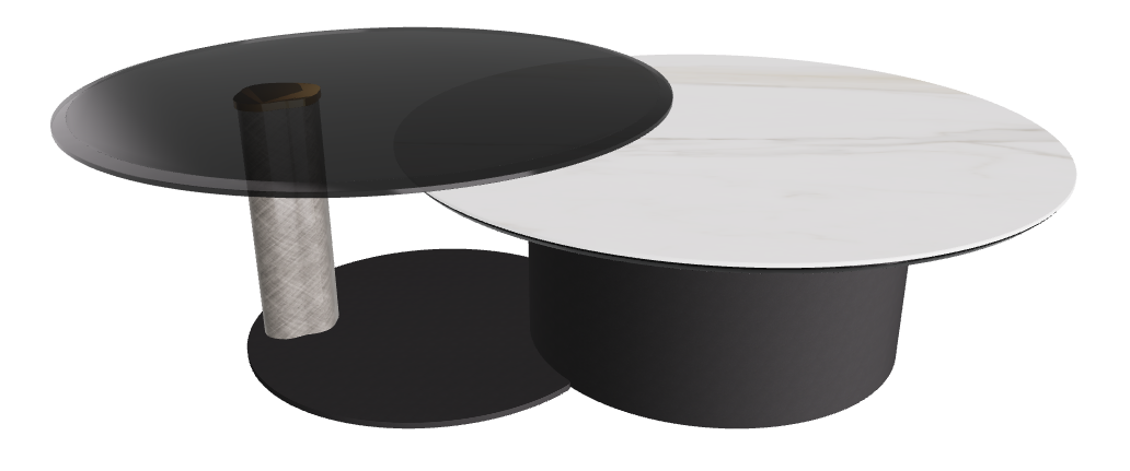 Cattelan Italia ARENA Keramik Bond Coffee Table ø100/179x42h