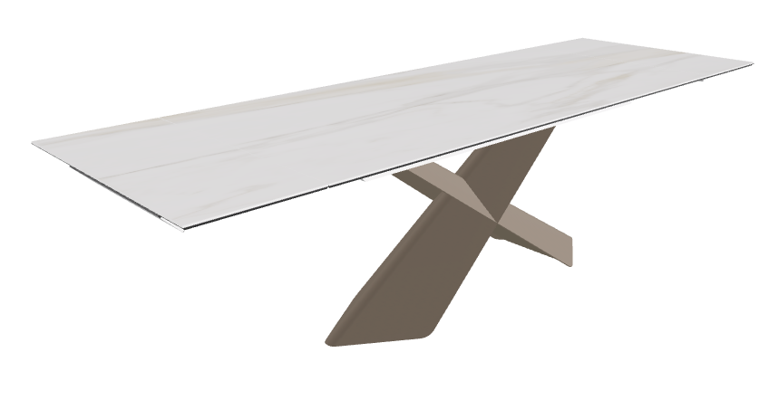 Cattelan Italia Tyron Keramik Drive Rectangular Extendible Dining Table – 182→258x90x74h