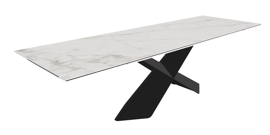 Cattelan Italia Tyron Keramik Drive Rectangular Extendible Dining Table – 182→258x90x74h