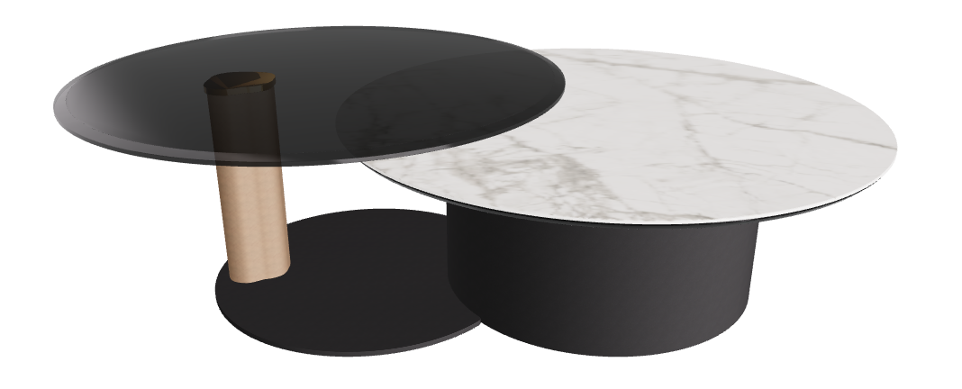 Cattelan Italia ARENA Keramik Bond Coffee Table ø100/179x42h