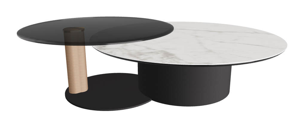 Cattelan Italia ARENA Keramik Bond Coffee Table ø118/187x42h