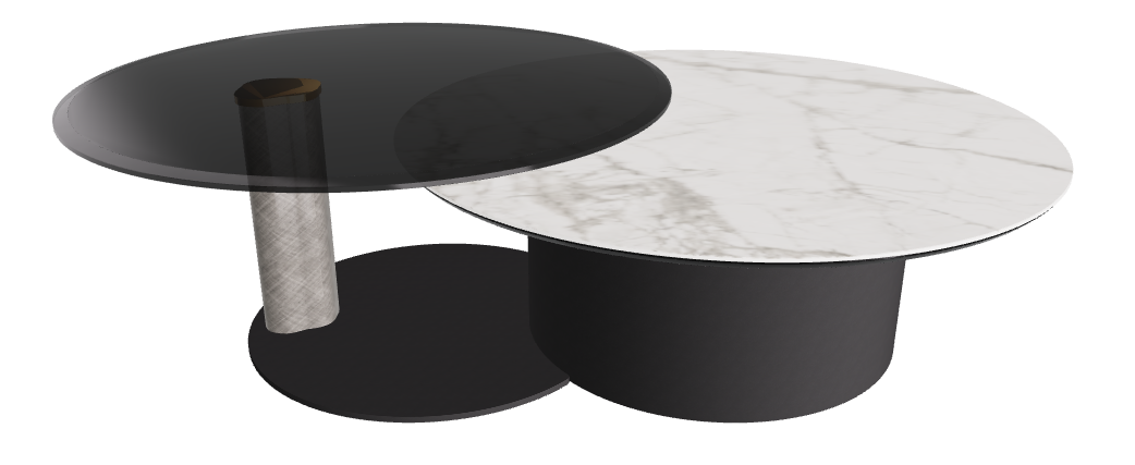 Cattelan Italia ARENA Keramik Bond Coffee Table ø100/179x42h