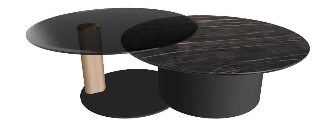 Cattelan Italia ARENA Keramik Bond Coffee Table ø100/179x42h